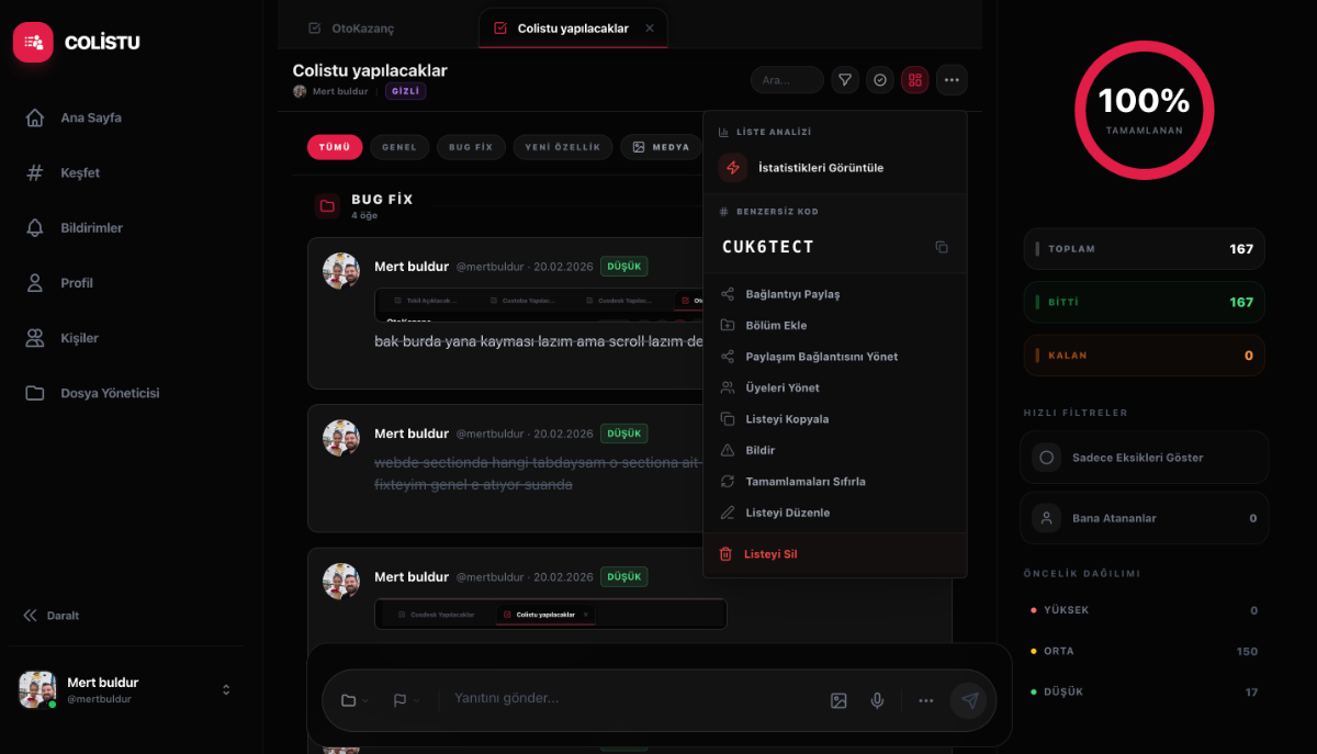 Colistu Shared List Task screenshot 3