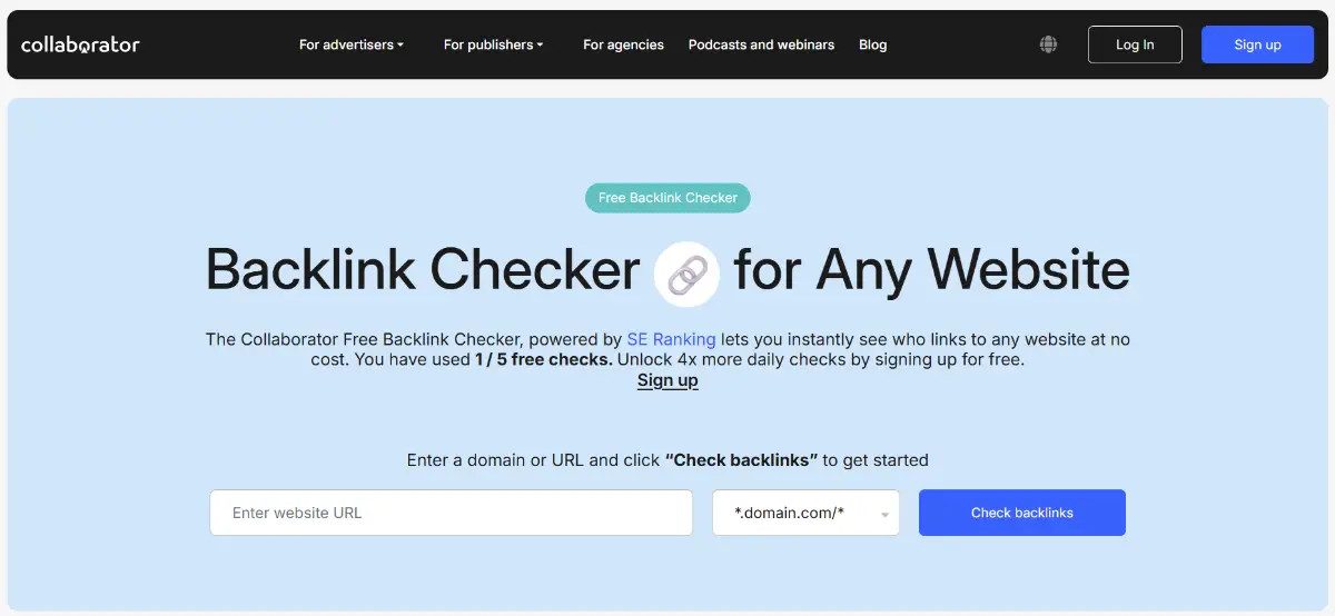 Collaborator Backlink Checker screenshot 3