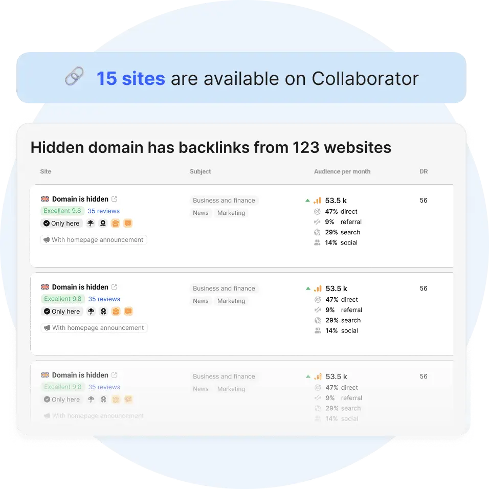Collaborator Backlink Checker screenshot 1