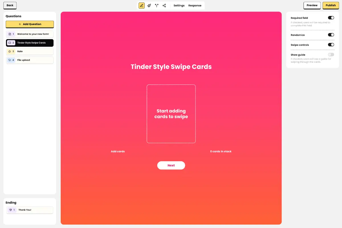 Collectform screenshot 2