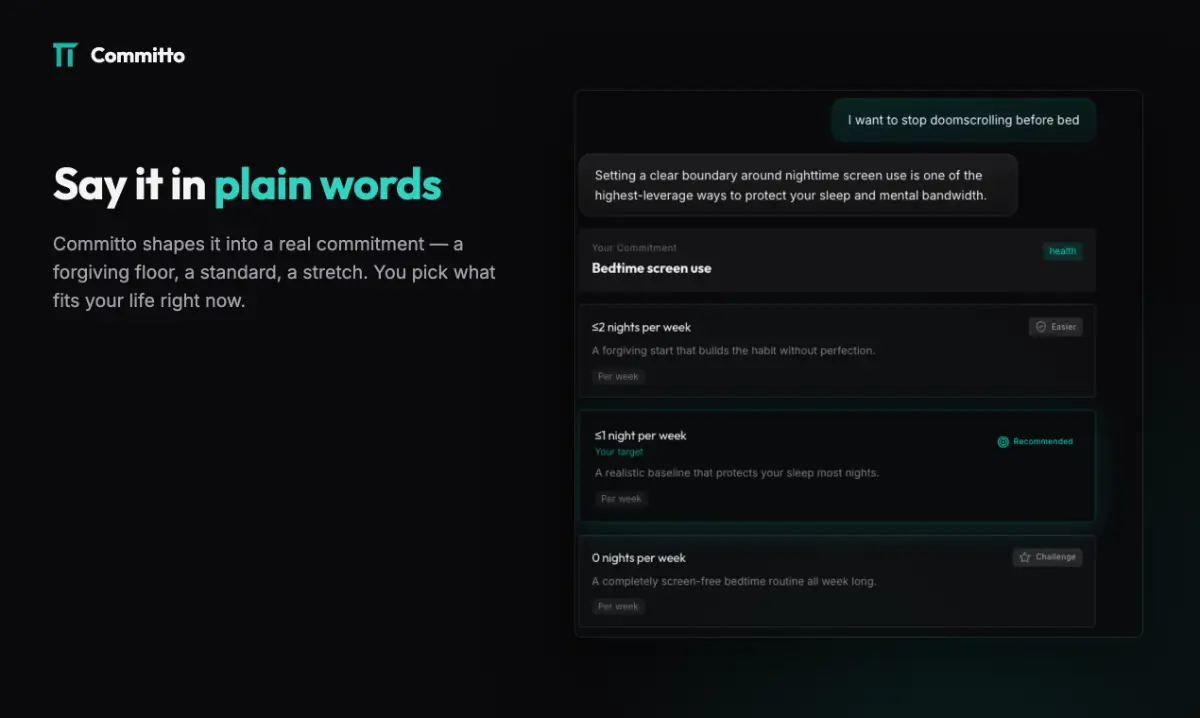 Committo screenshot 1