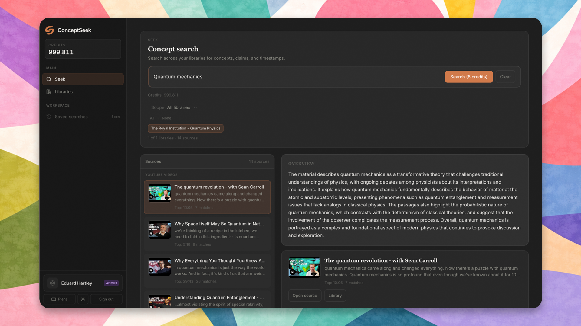 ConceptSeek screenshot 1