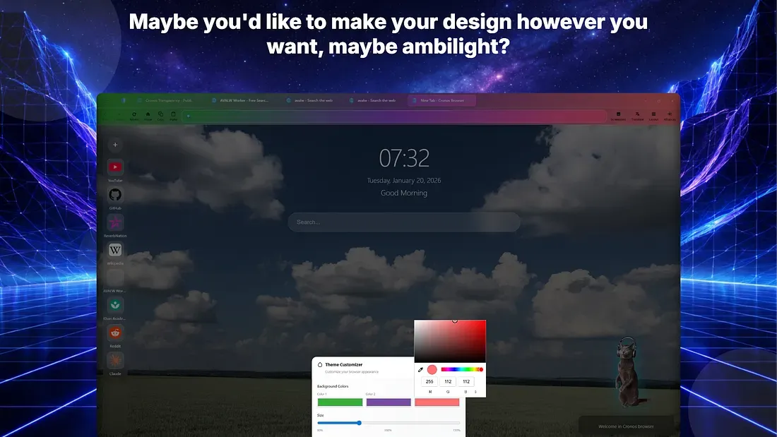Cronos Browser screenshot 1