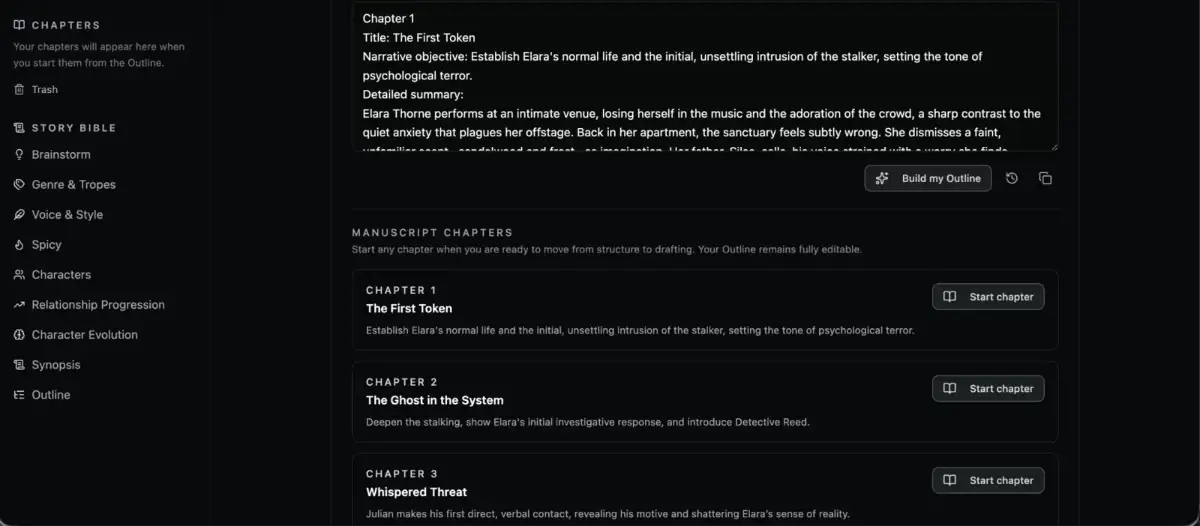DarkRomanceWrite screenshot 3