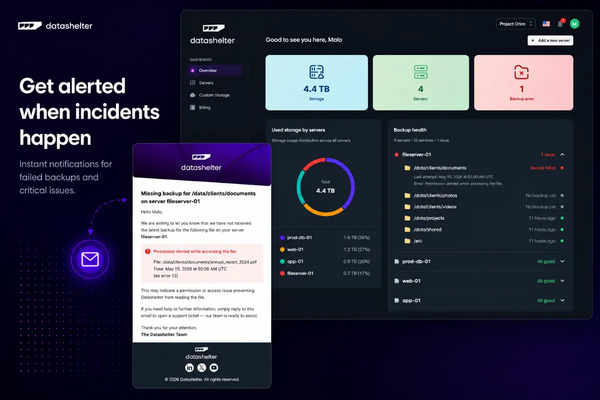 Datashelter screenshot 1