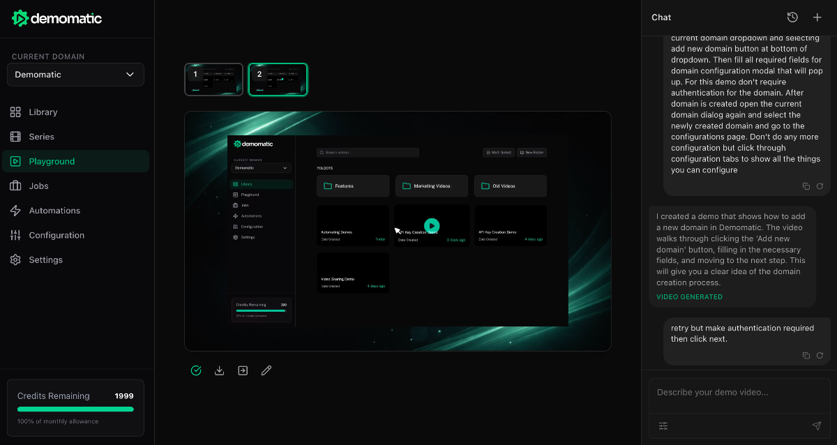 Demomatic screenshot 3