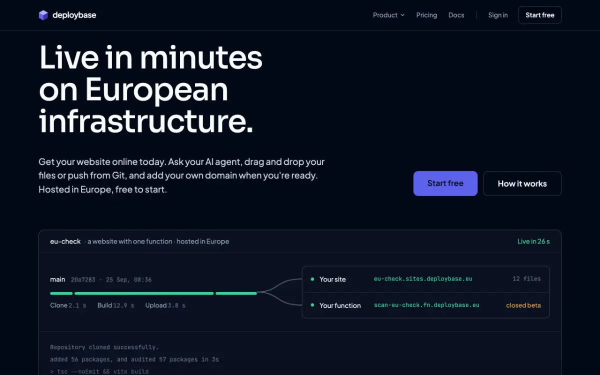 deploybase screenshot 1