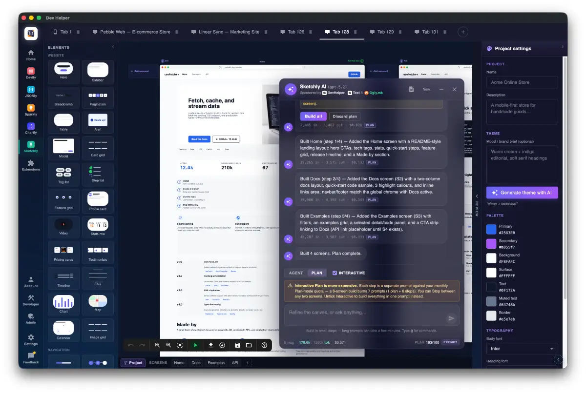 DevHelper screenshot 2