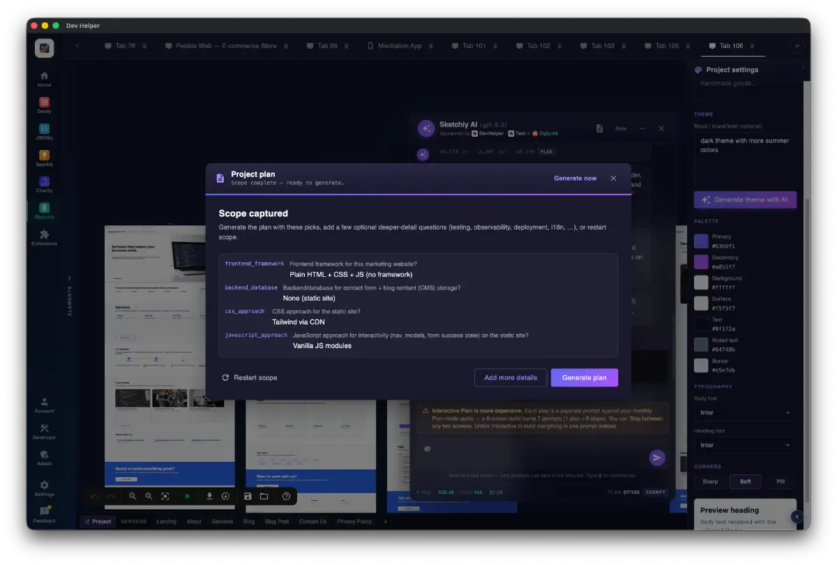 DevHelper screenshot 3