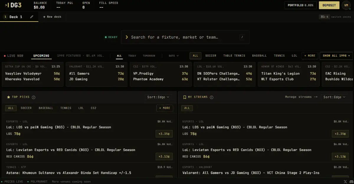 DG3 Terminal screenshot 2