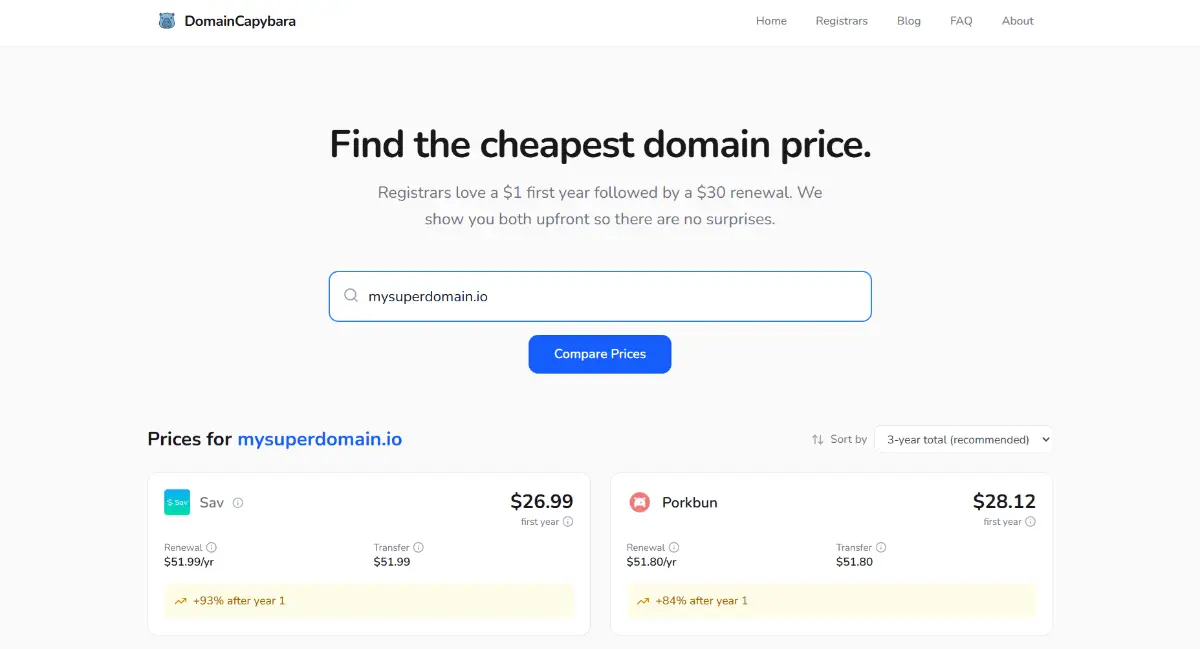 DomainCapybara screenshot 1