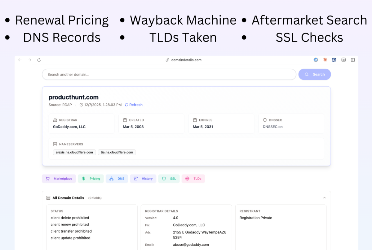 Domain Details image number 21