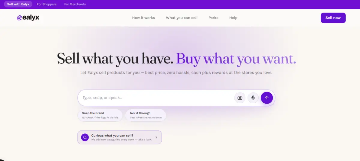 Ealyx Sell screenshot 3