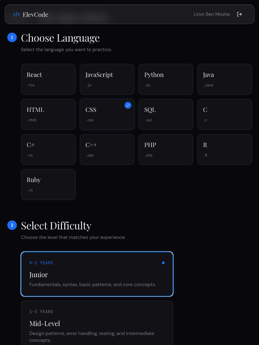 ElevCode screenshot 2