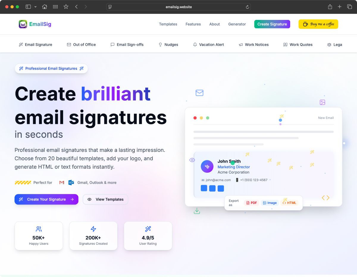 Email Signature Generators screenshot 1