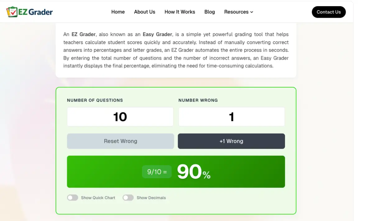 EZ Grader screenshot 1