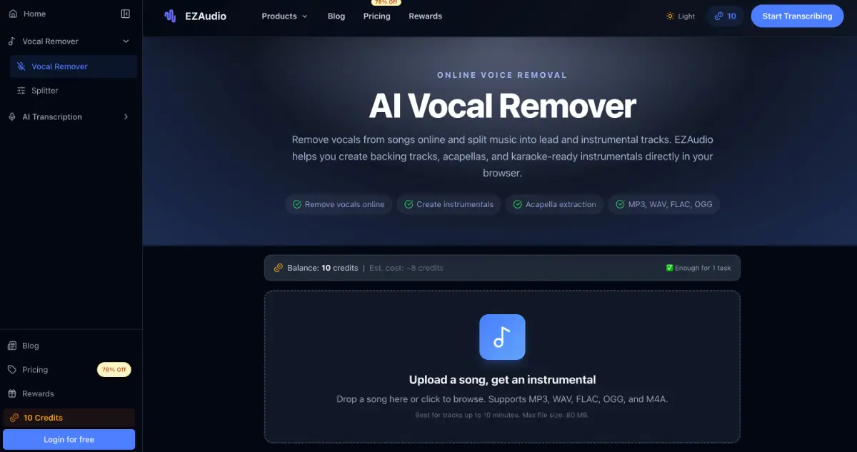 EZAudio screenshot 1