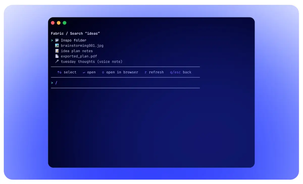 Fabric screenshot 2