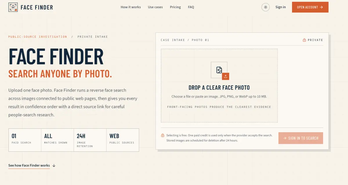 Face Finder screenshot 1