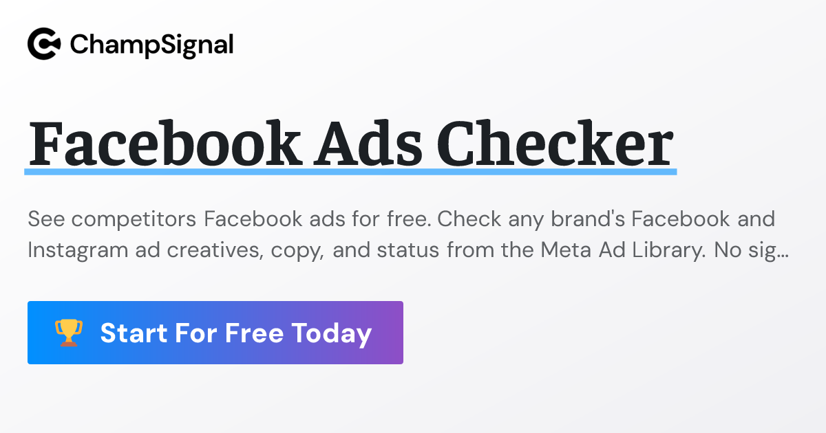 Facebook Ads Checker product image
