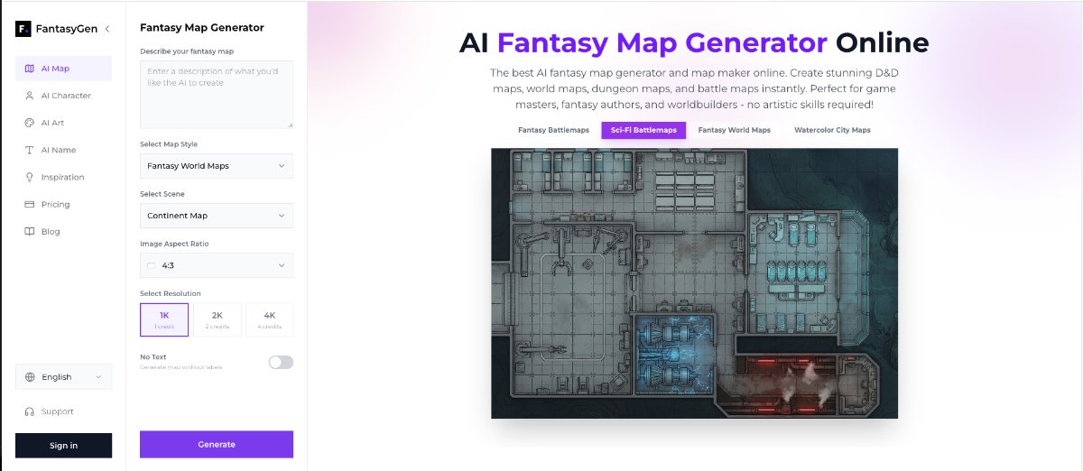 FantasyGen screenshot 1