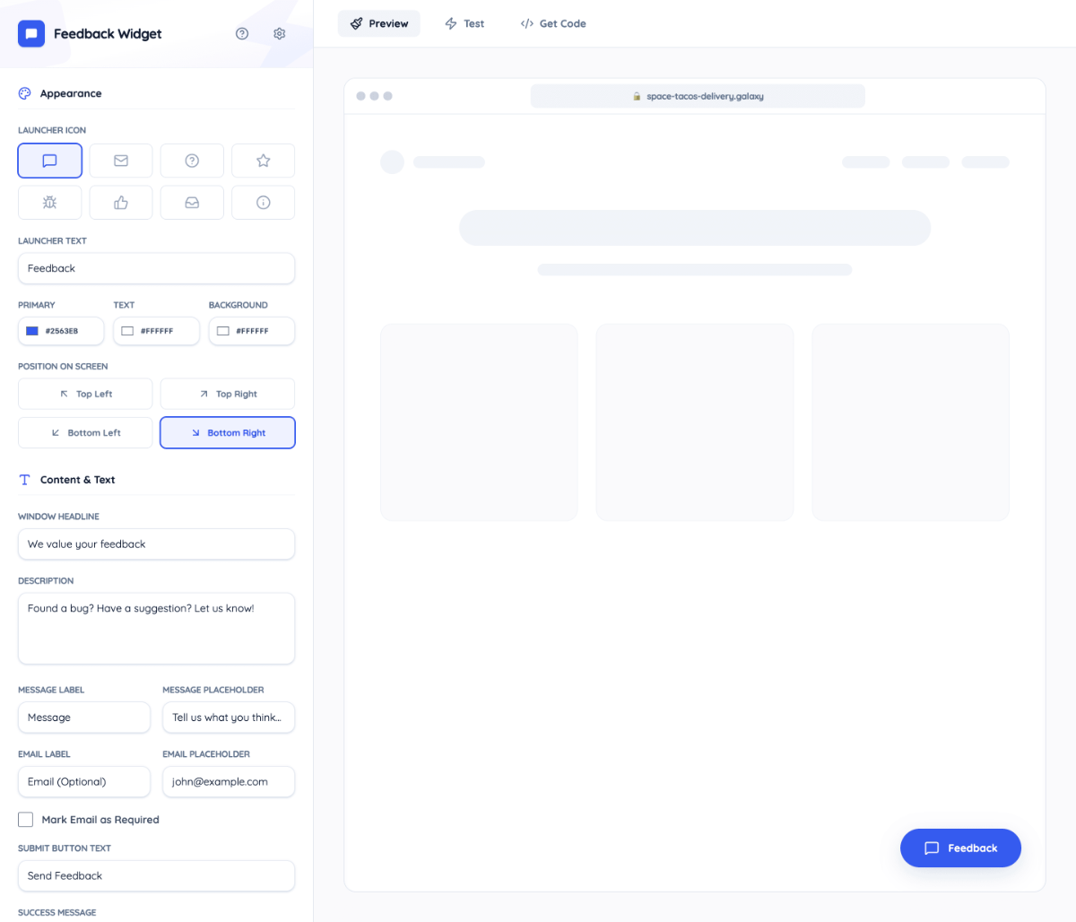 Feedback Widget Builder image number 11