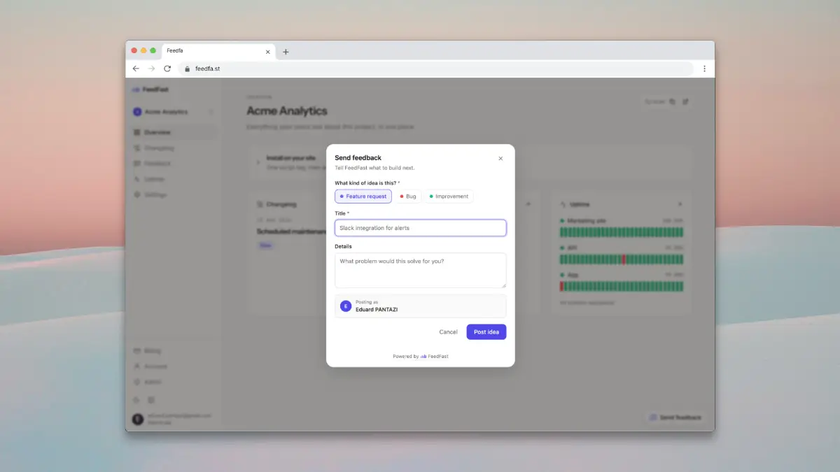 FeedFast screenshot 1