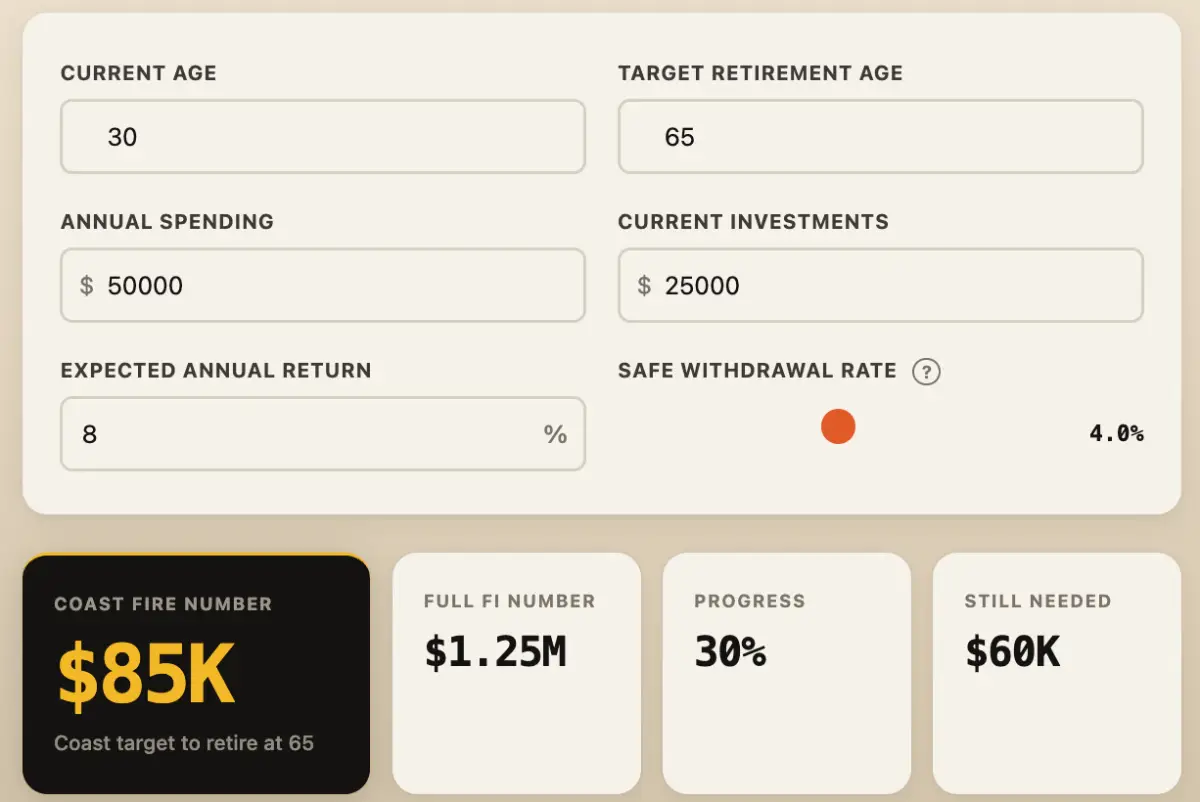 FIRECalculatorHQ screenshot 3