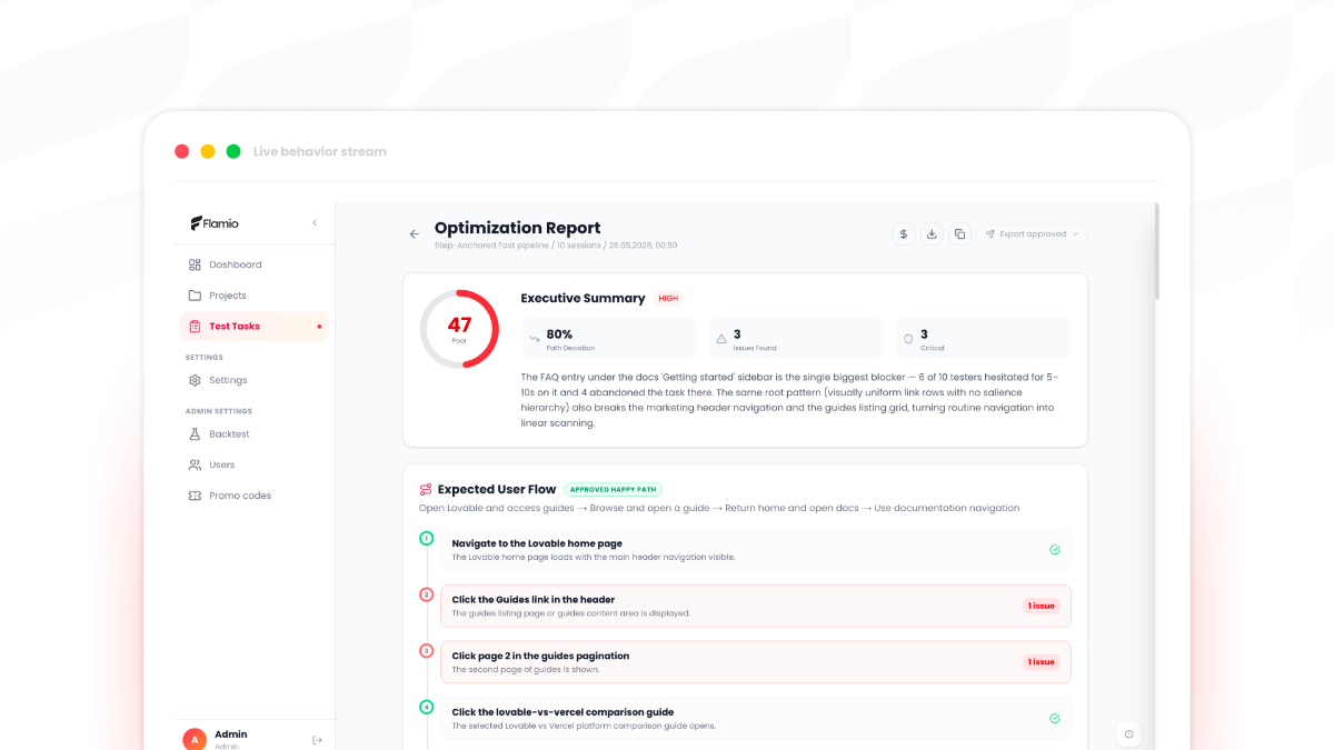 Flamio screenshot 1