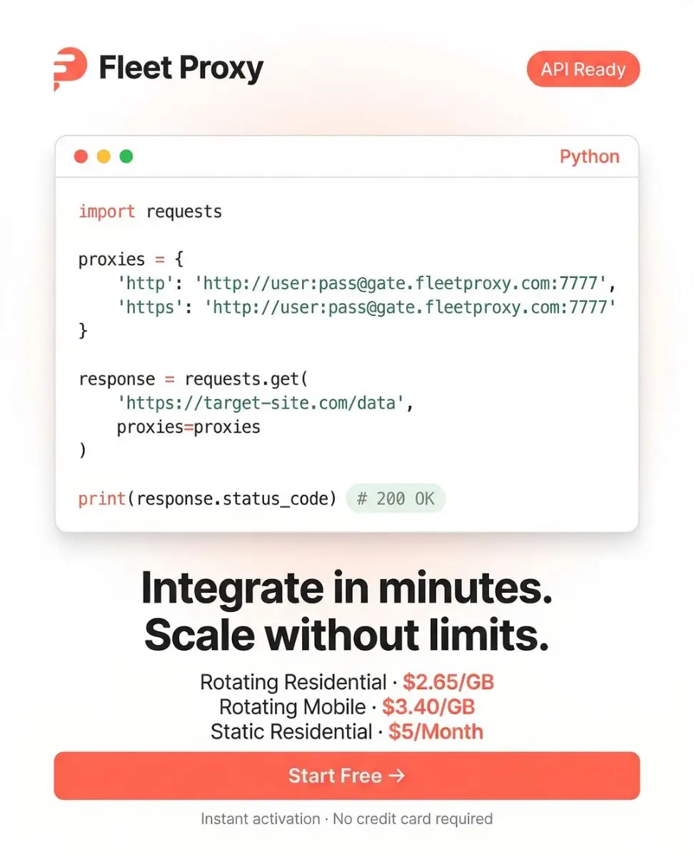 FleetProxy screenshot 1