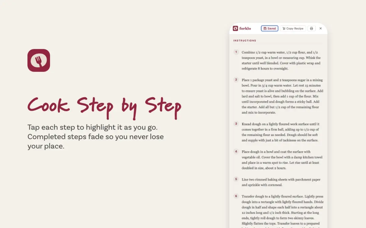 Forklo — Just the Recipe screenshot 2