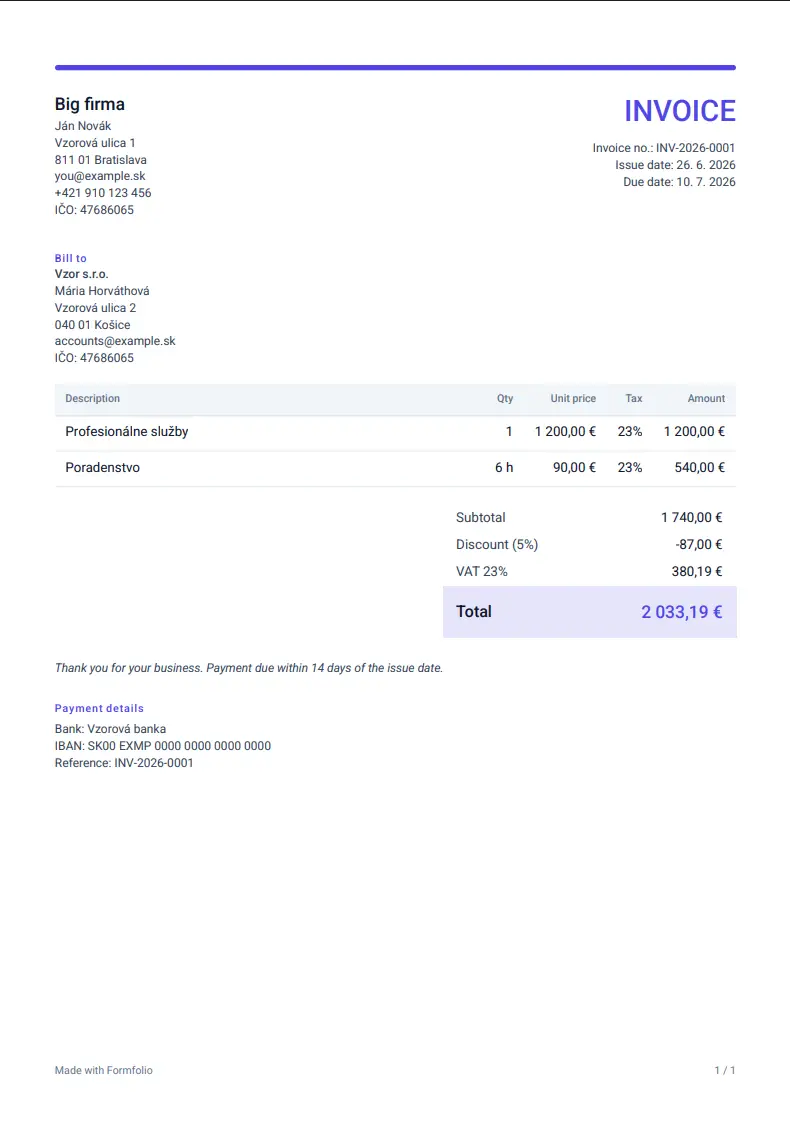 Formfolio screenshot 1