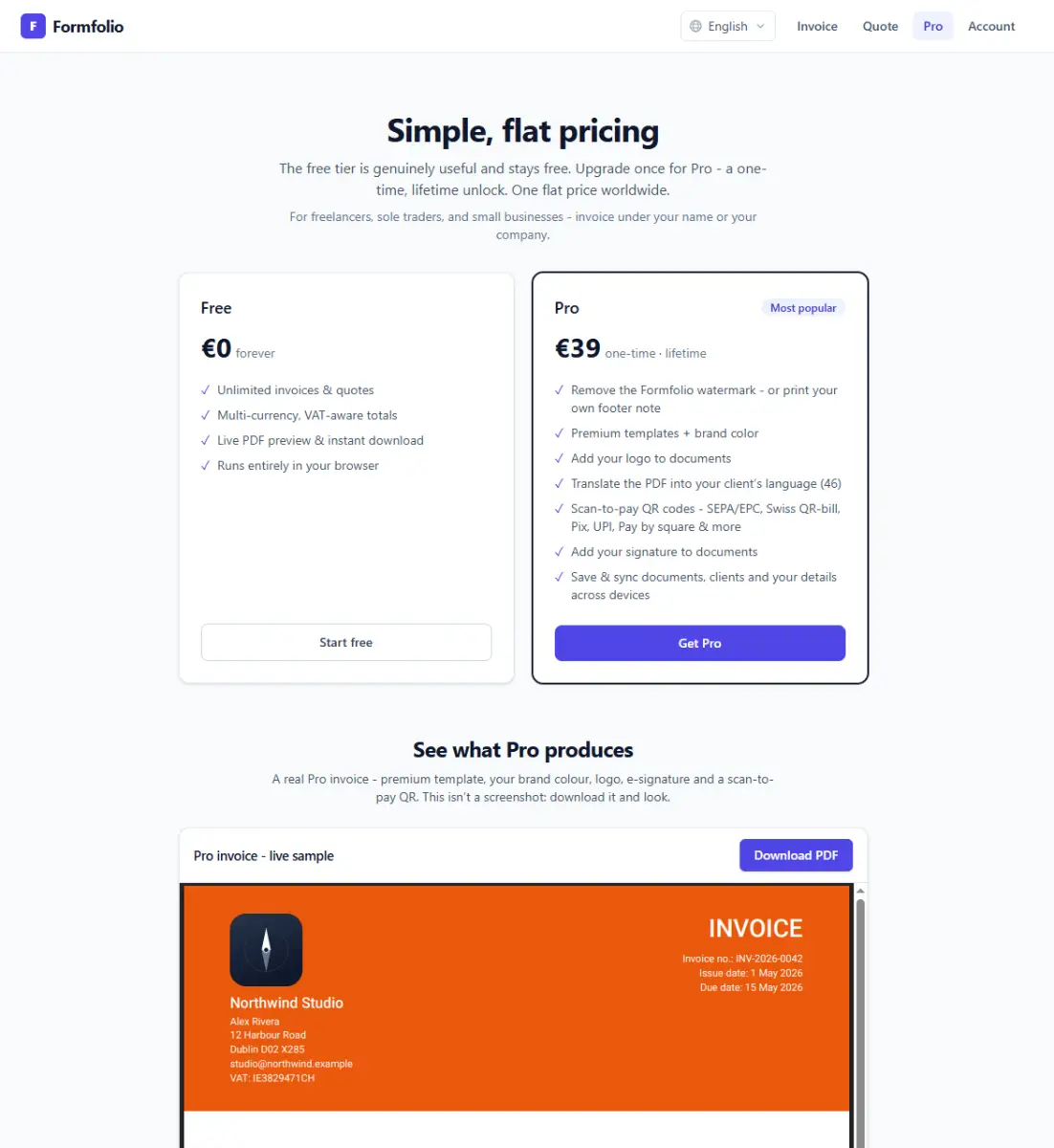Formfolio screenshot 2