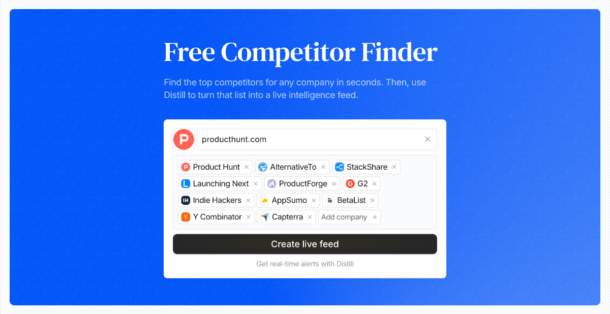 Free Competitor Finder image number 01