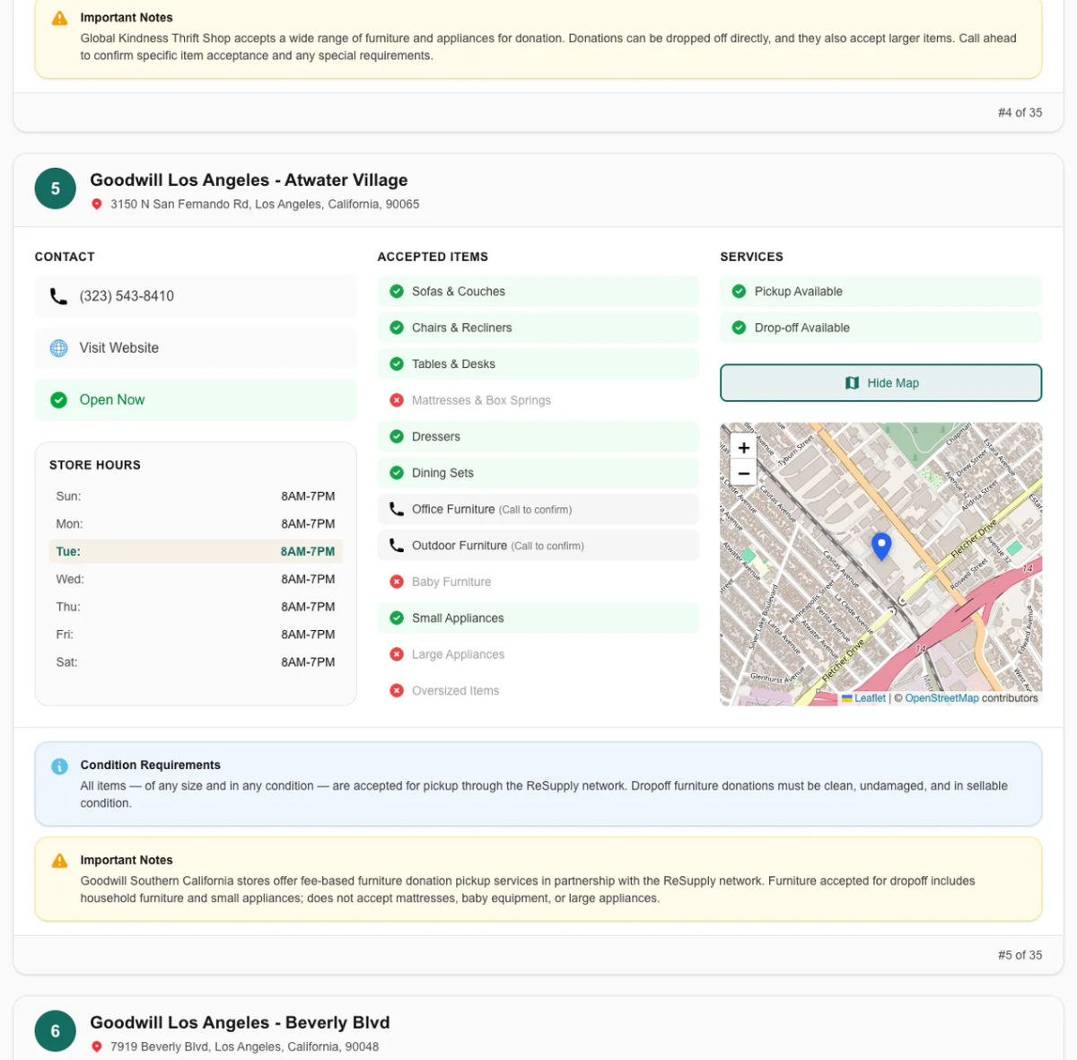 Furniture Donation Directory image number 21