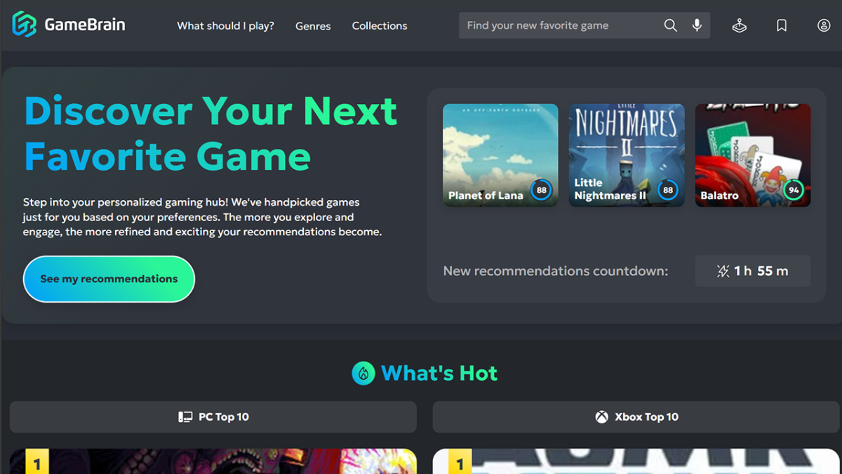 GameBrain screenshot 1