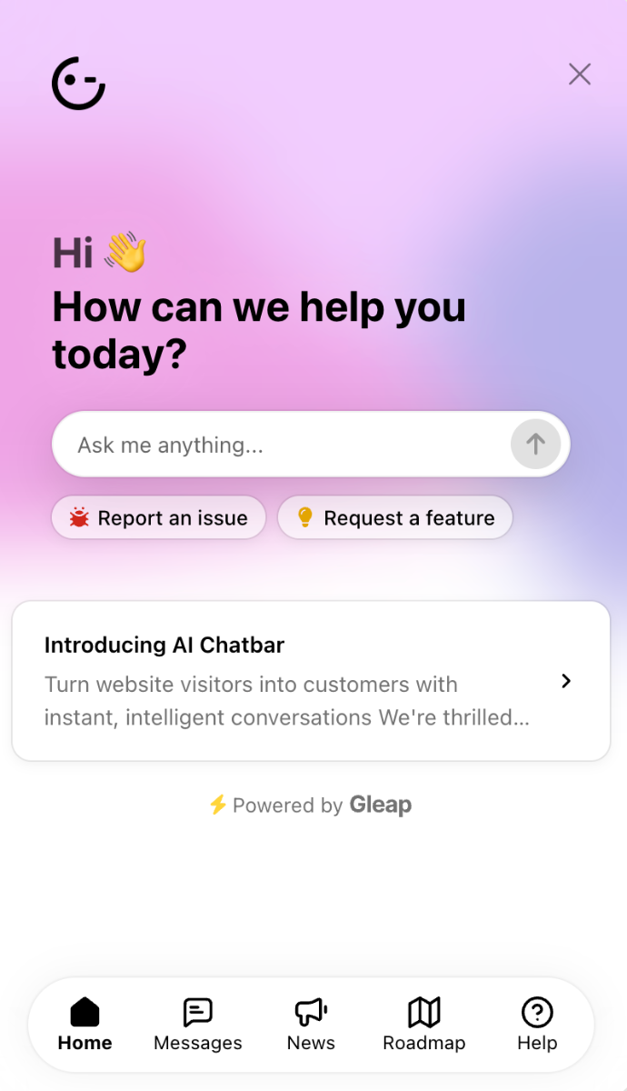 Gleap screenshot 1