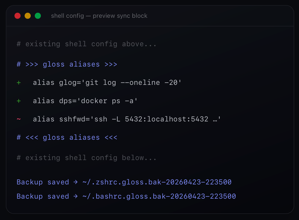 Gloss screenshot 3