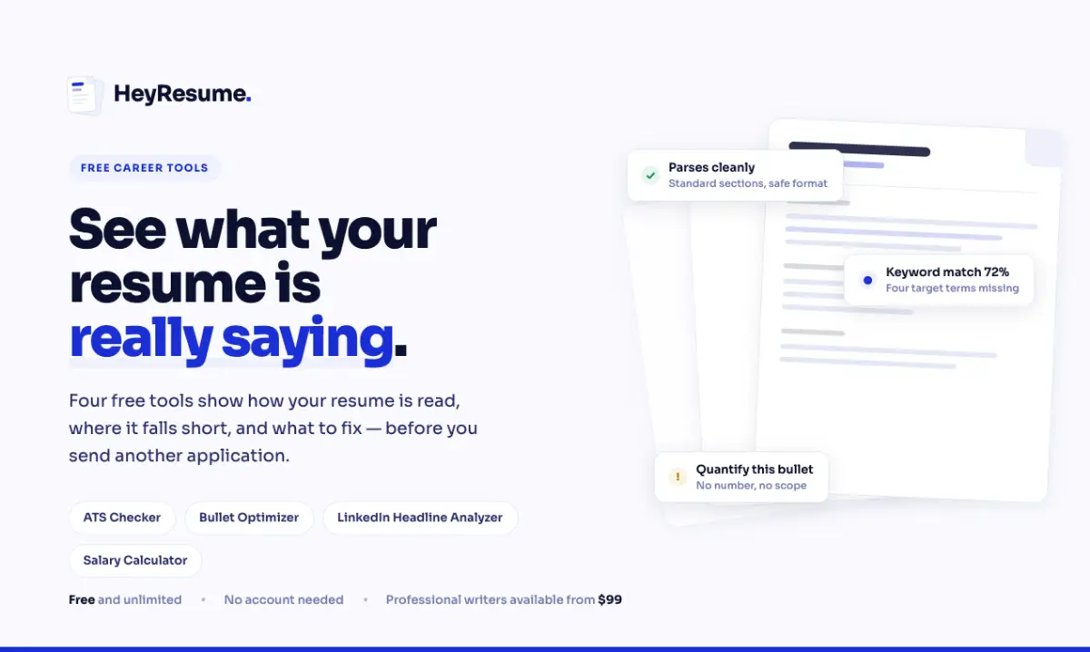 HeyResume screenshot 2