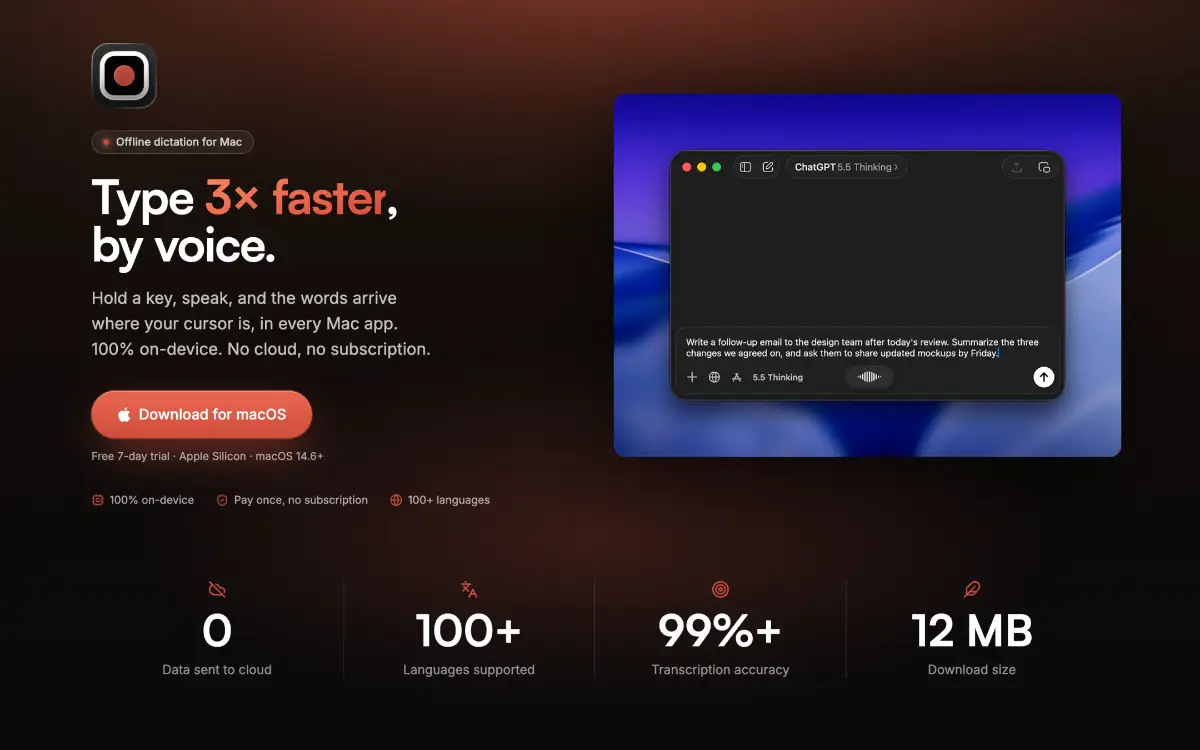 HoldSpeak screenshot 1