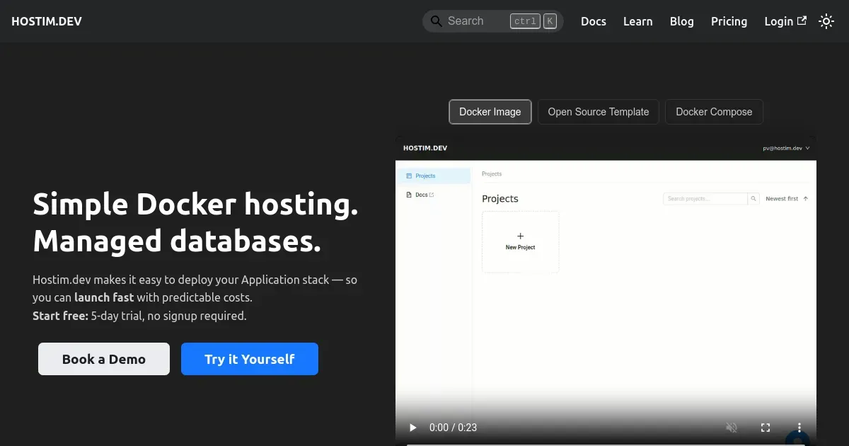 Hostimdev screenshot 1