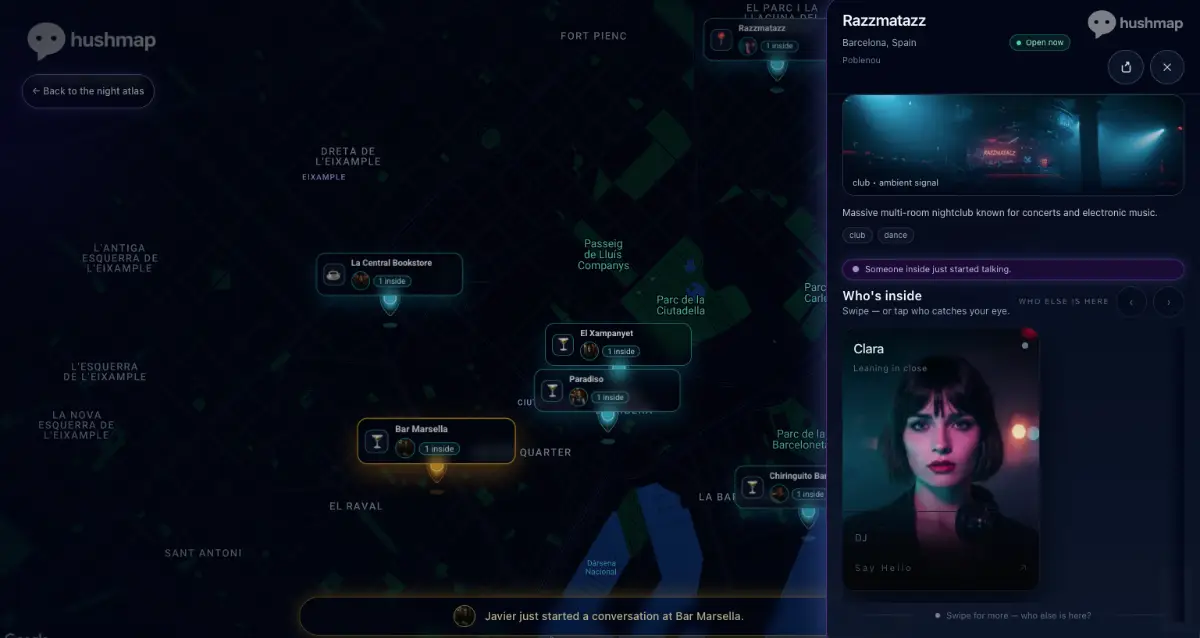 HushMap screenshot 1