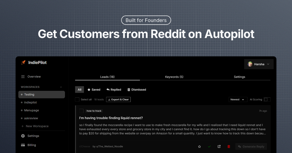IndiePilot screenshot 1