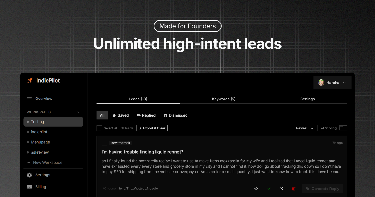 IndiePilot screenshot 2