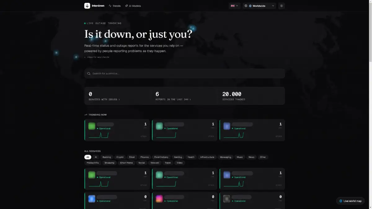 Interdown screenshot 1