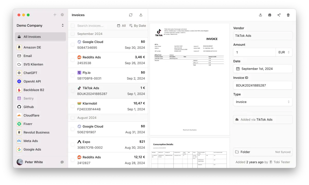 Invoice Radar screenshot 2