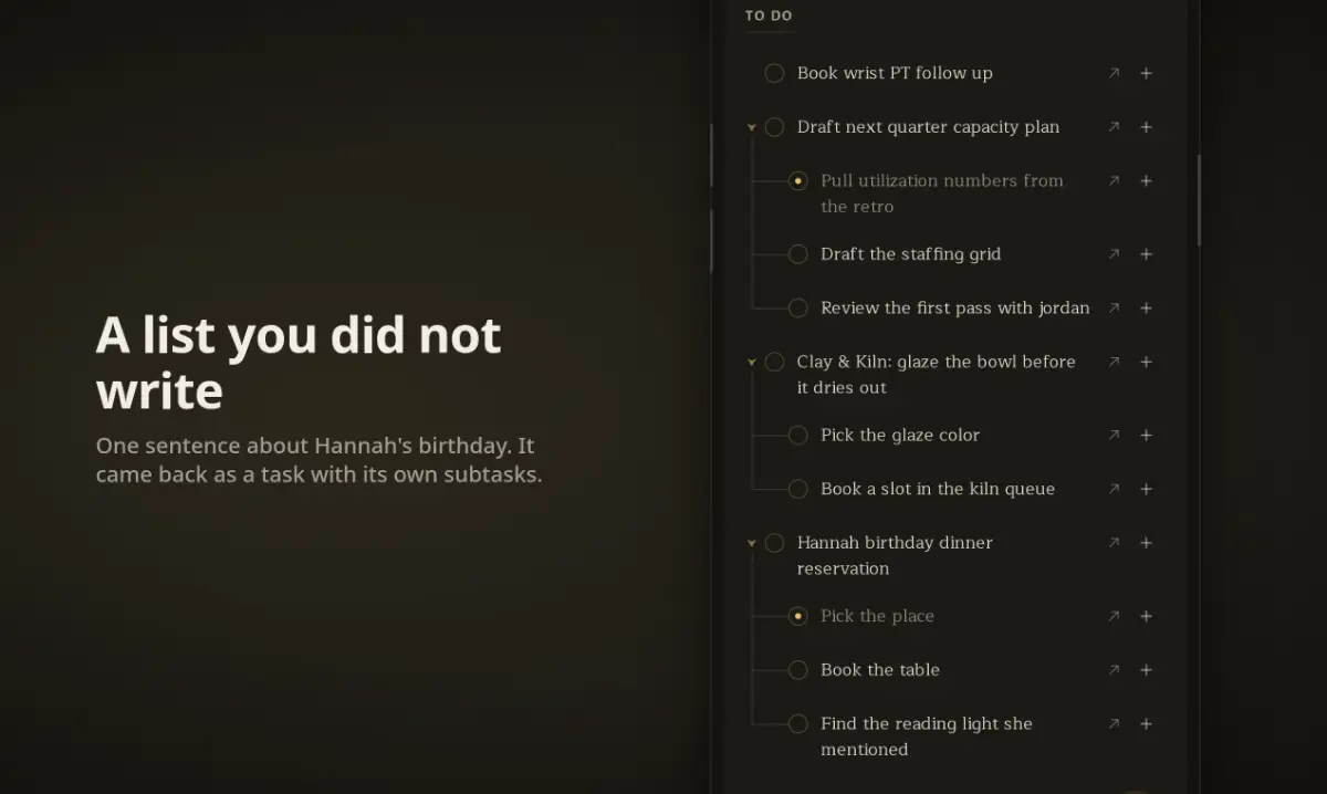 Jottify screenshot 2