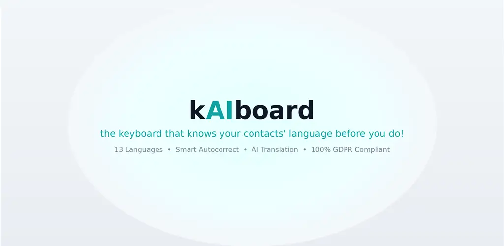 kAIboard - Auto Language Keyboard screenshot 1