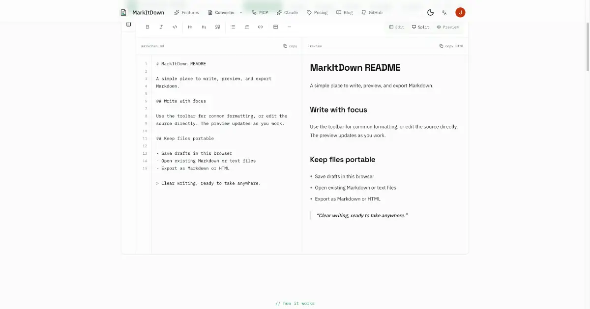 MarkItDown screenshot 2