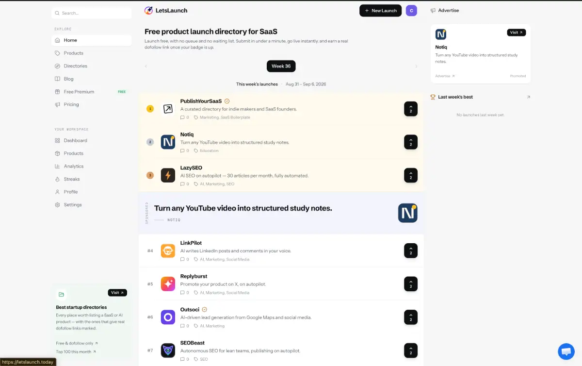 LetsLaunchToday screenshot 2